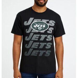 NFL New York Jets T Shirt Team Apparel Black Tee EUC Mens Size XL
